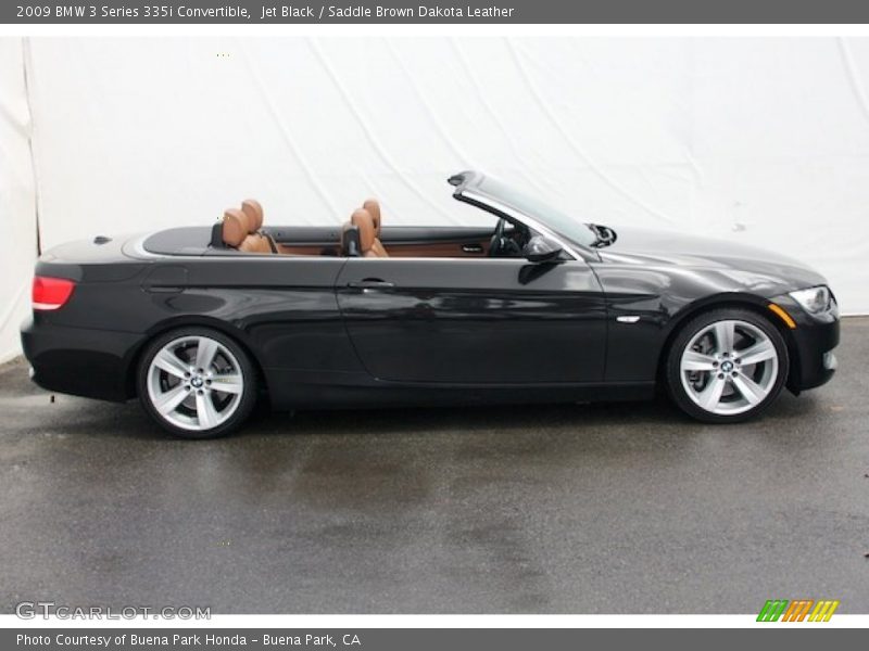 Jet Black / Saddle Brown Dakota Leather 2009 BMW 3 Series 335i Convertible