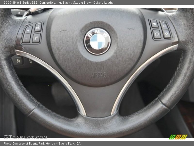 Jet Black / Saddle Brown Dakota Leather 2009 BMW 3 Series 335i Convertible