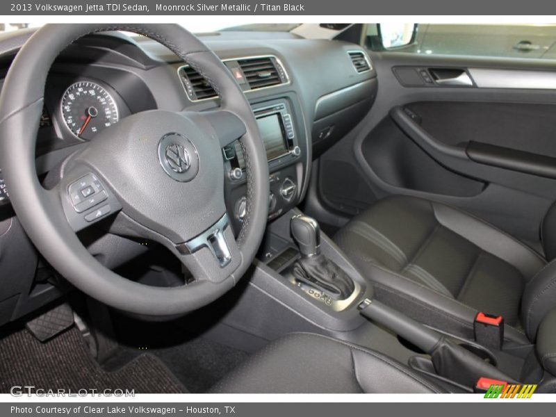 Moonrock Silver Metallic / Titan Black 2013 Volkswagen Jetta TDI Sedan