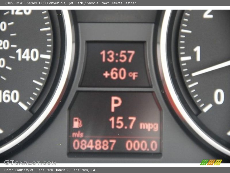 Jet Black / Saddle Brown Dakota Leather 2009 BMW 3 Series 335i Convertible