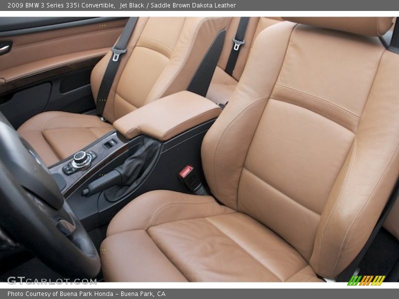 Jet Black / Saddle Brown Dakota Leather 2009 BMW 3 Series 335i Convertible