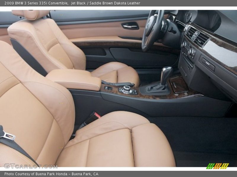 Jet Black / Saddle Brown Dakota Leather 2009 BMW 3 Series 335i Convertible
