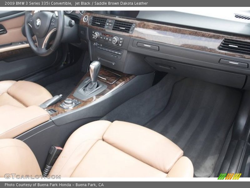 Jet Black / Saddle Brown Dakota Leather 2009 BMW 3 Series 335i Convertible