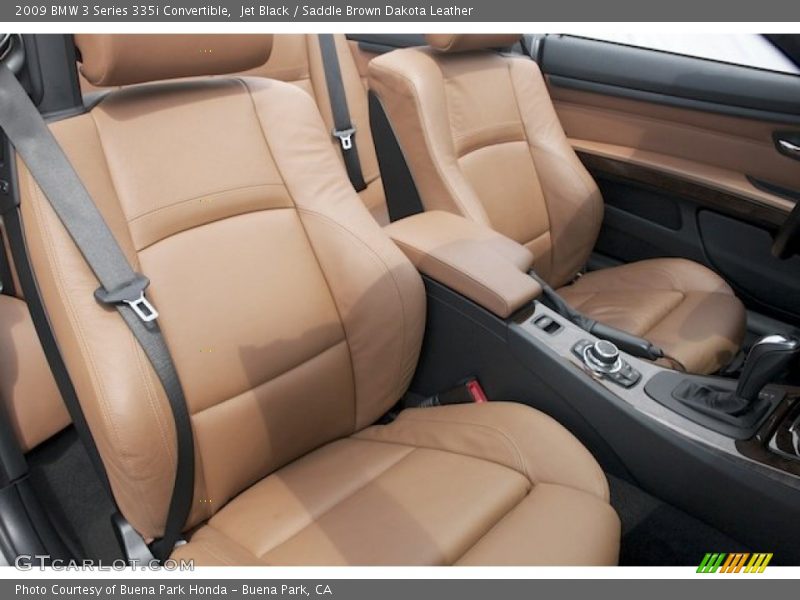 Jet Black / Saddle Brown Dakota Leather 2009 BMW 3 Series 335i Convertible