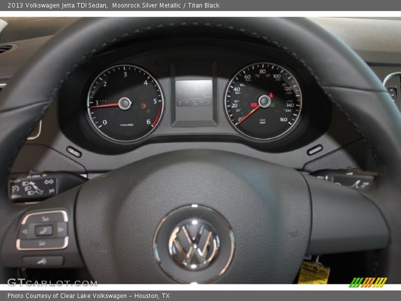 Moonrock Silver Metallic / Titan Black 2013 Volkswagen Jetta TDI Sedan