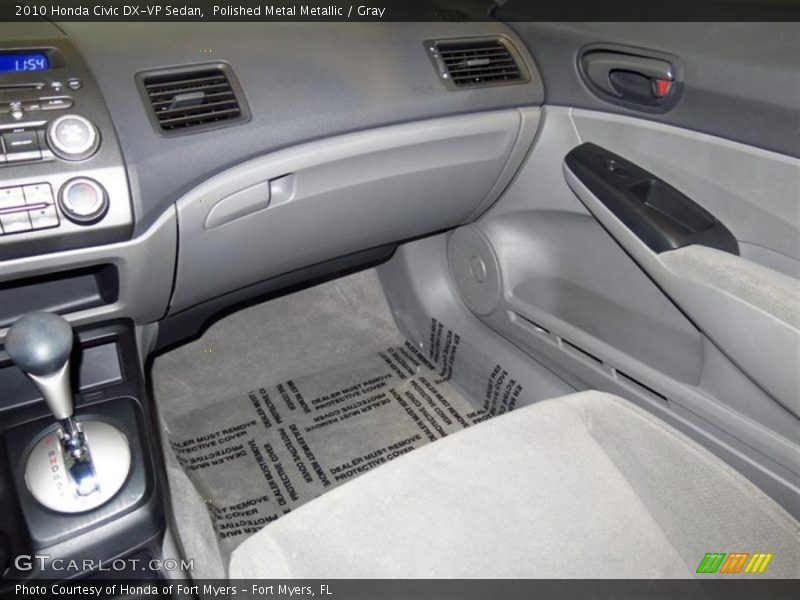 Polished Metal Metallic / Gray 2010 Honda Civic DX-VP Sedan
