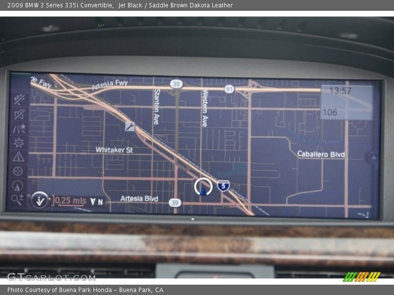 Jet Black / Saddle Brown Dakota Leather 2009 BMW 3 Series 335i Convertible