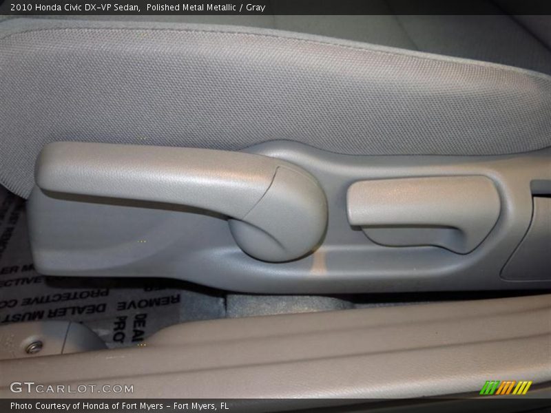 Polished Metal Metallic / Gray 2010 Honda Civic DX-VP Sedan
