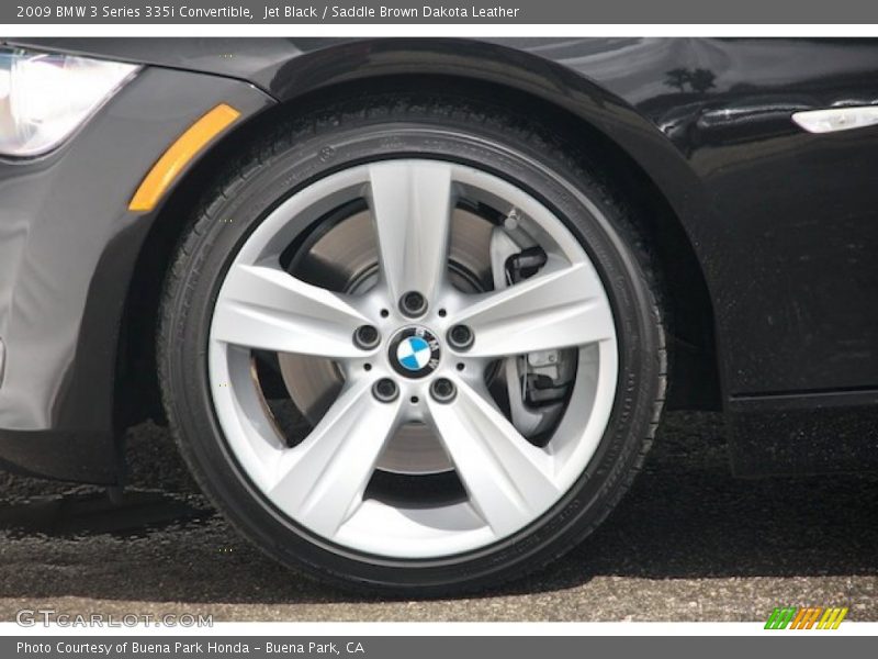 Jet Black / Saddle Brown Dakota Leather 2009 BMW 3 Series 335i Convertible