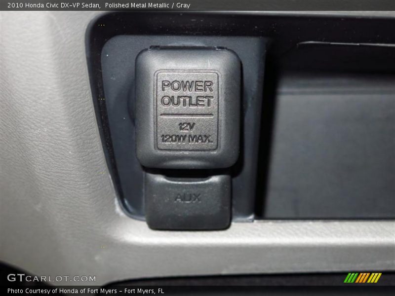 Polished Metal Metallic / Gray 2010 Honda Civic DX-VP Sedan
