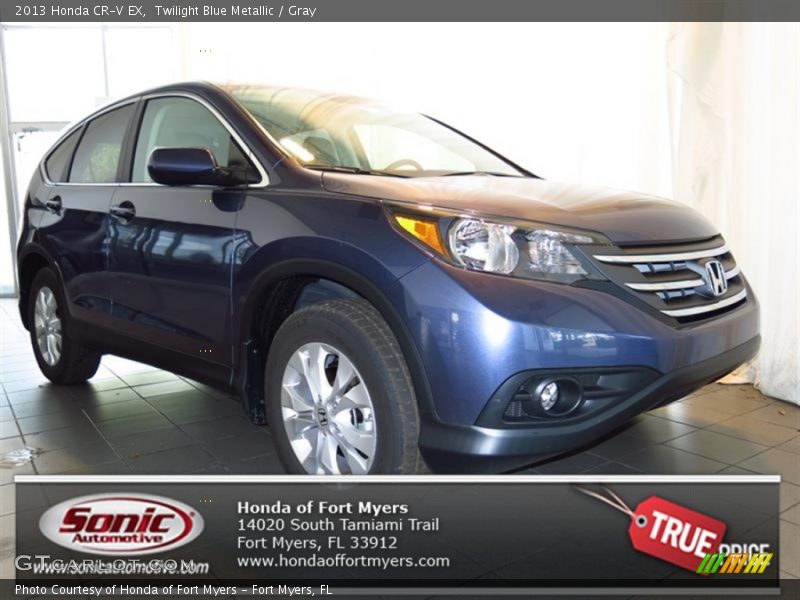 Twilight Blue Metallic / Gray 2013 Honda CR-V EX