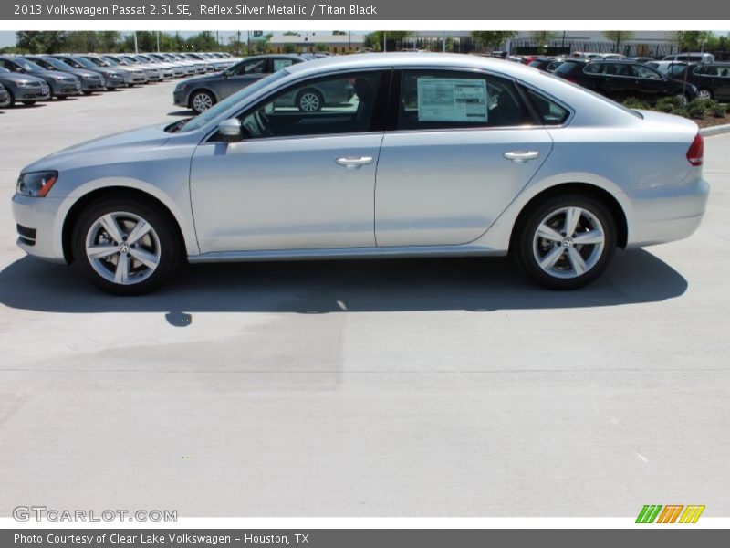 Reflex Silver Metallic / Titan Black 2013 Volkswagen Passat 2.5L SE