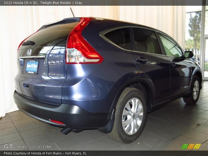 Twilight Blue Metallic / Gray 2013 Honda CR-V EX