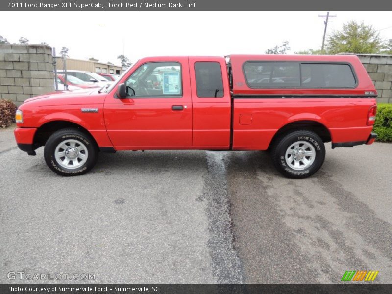 Torch Red / Medium Dark Flint 2011 Ford Ranger XLT SuperCab