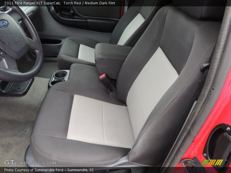 Front Seat of 2011 Ranger XLT SuperCab