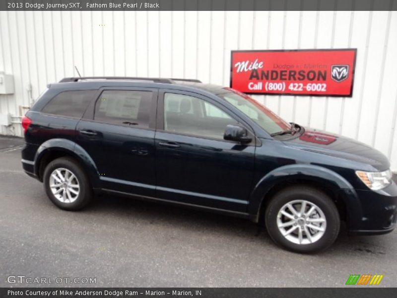 Fathom Blue Pearl / Black 2013 Dodge Journey SXT