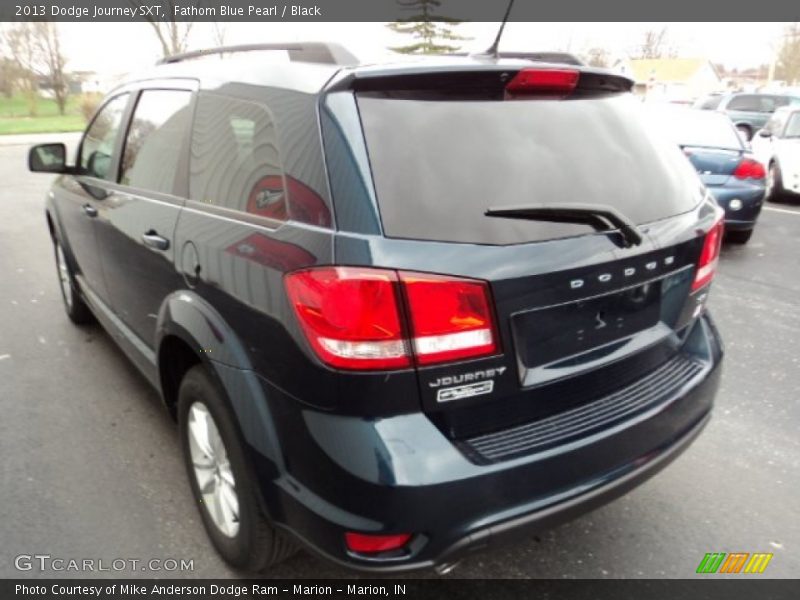 Fathom Blue Pearl / Black 2013 Dodge Journey SXT