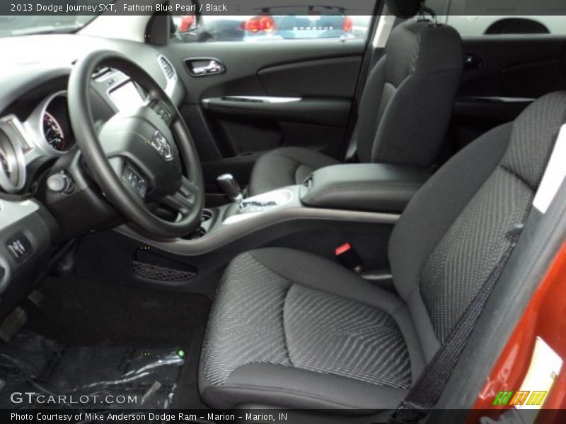 Fathom Blue Pearl / Black 2013 Dodge Journey SXT