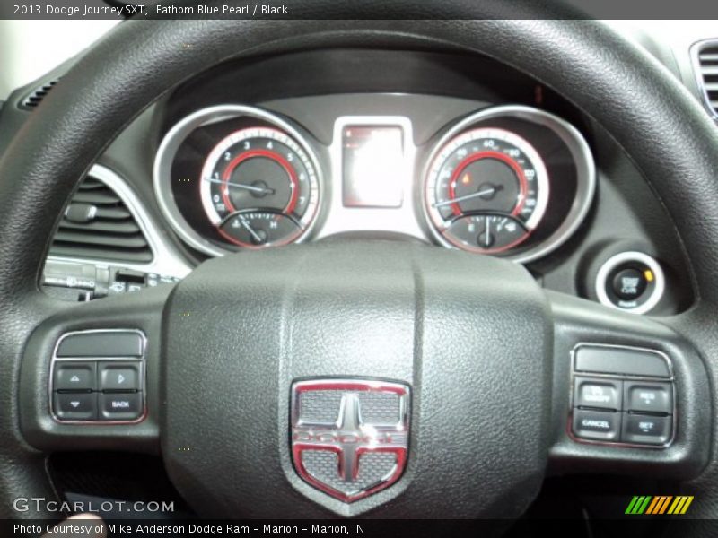 Fathom Blue Pearl / Black 2013 Dodge Journey SXT
