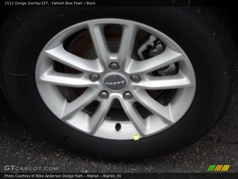 Fathom Blue Pearl / Black 2013 Dodge Journey SXT