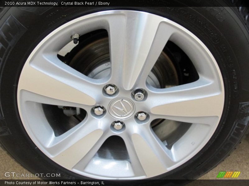 Crystal Black Pearl / Ebony 2010 Acura MDX Technology