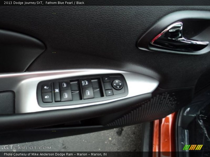 Fathom Blue Pearl / Black 2013 Dodge Journey SXT