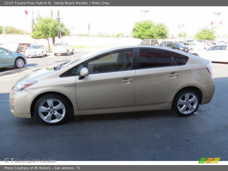 Sandy Beach Metallic / Misty Gray 2010 Toyota Prius Hybrid III