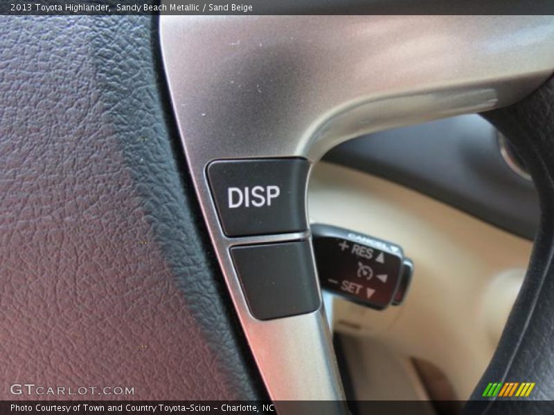 Controls of 2013 Highlander 