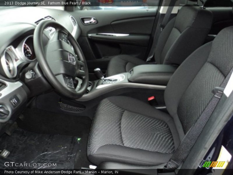 Fathom Blue Pearl / Black 2013 Dodge Journey SE