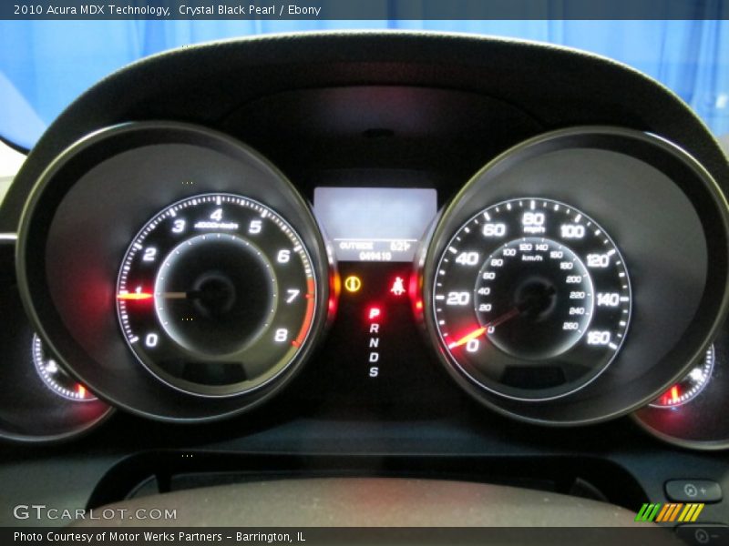 Crystal Black Pearl / Ebony 2010 Acura MDX Technology