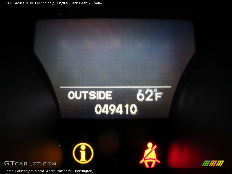Crystal Black Pearl / Ebony 2010 Acura MDX Technology