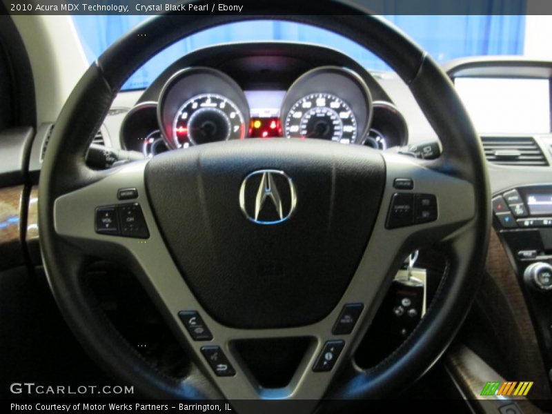 Crystal Black Pearl / Ebony 2010 Acura MDX Technology