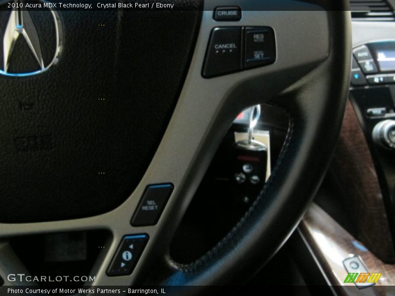 Crystal Black Pearl / Ebony 2010 Acura MDX Technology