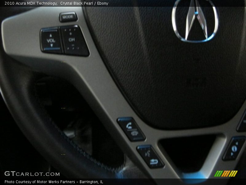 Crystal Black Pearl / Ebony 2010 Acura MDX Technology