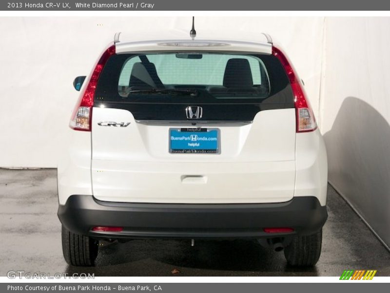 White Diamond Pearl / Gray 2013 Honda CR-V LX
