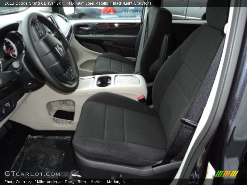 Maximum Steel Metallic / Black/Light Graystone 2013 Dodge Grand Caravan SXT