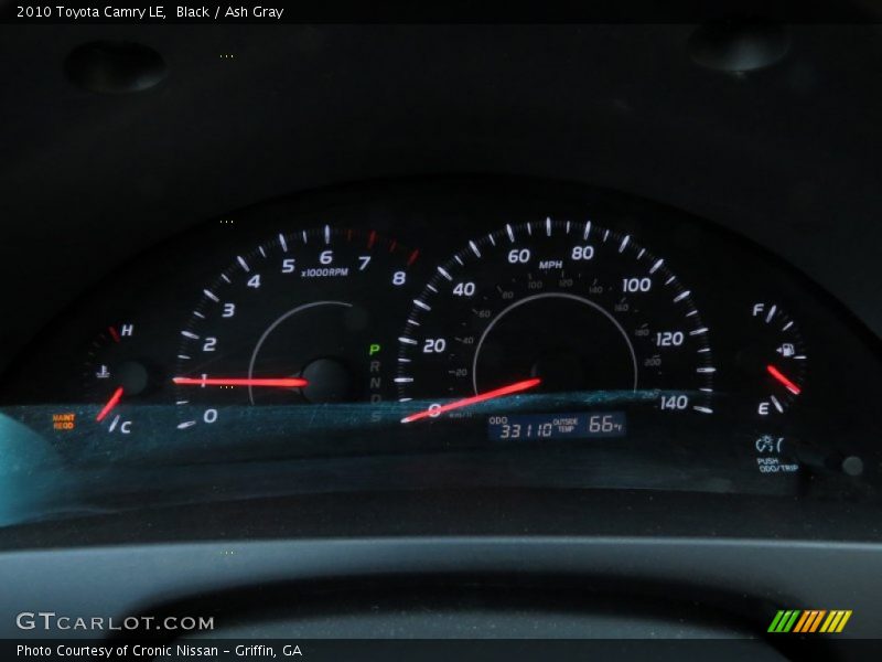 Black / Ash Gray 2010 Toyota Camry LE