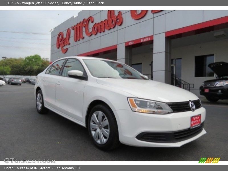 Candy White / Titan Black 2012 Volkswagen Jetta SE Sedan