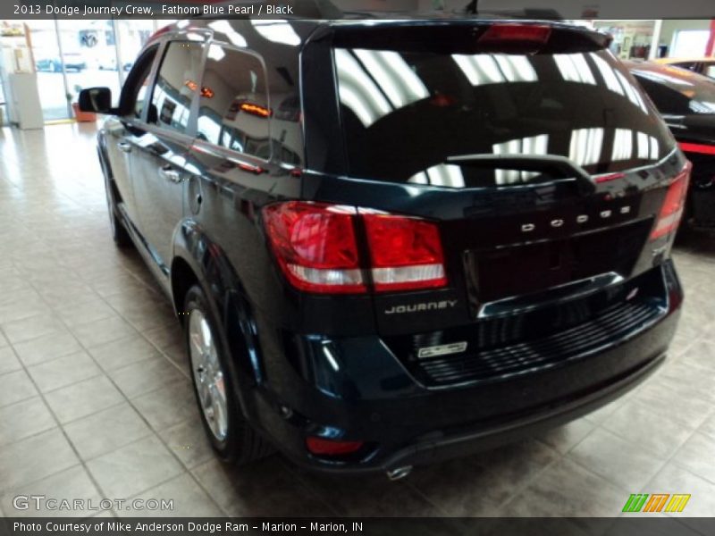 Fathom Blue Pearl / Black 2013 Dodge Journey Crew