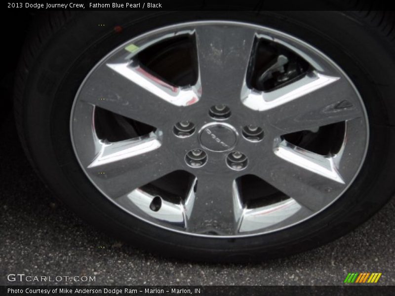 Fathom Blue Pearl / Black 2013 Dodge Journey Crew