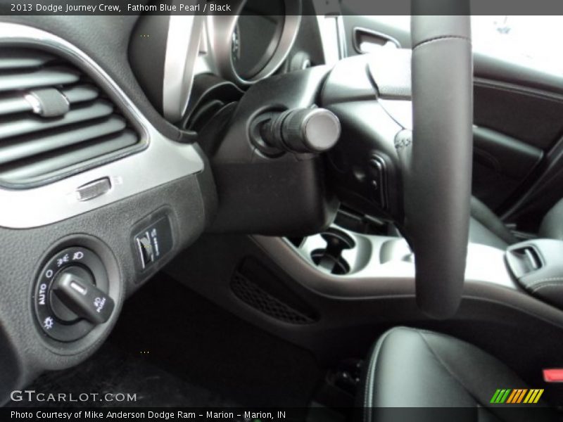 Fathom Blue Pearl / Black 2013 Dodge Journey Crew