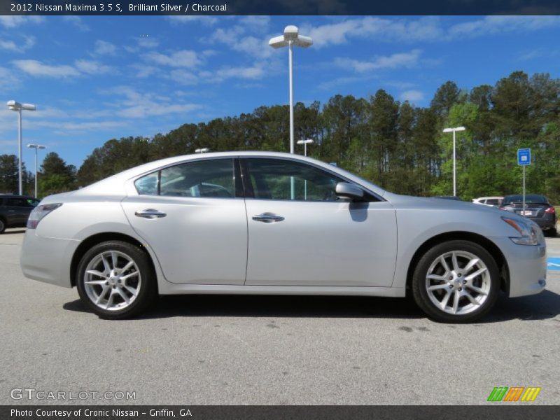 Brilliant Silver / Charcoal 2012 Nissan Maxima 3.5 S