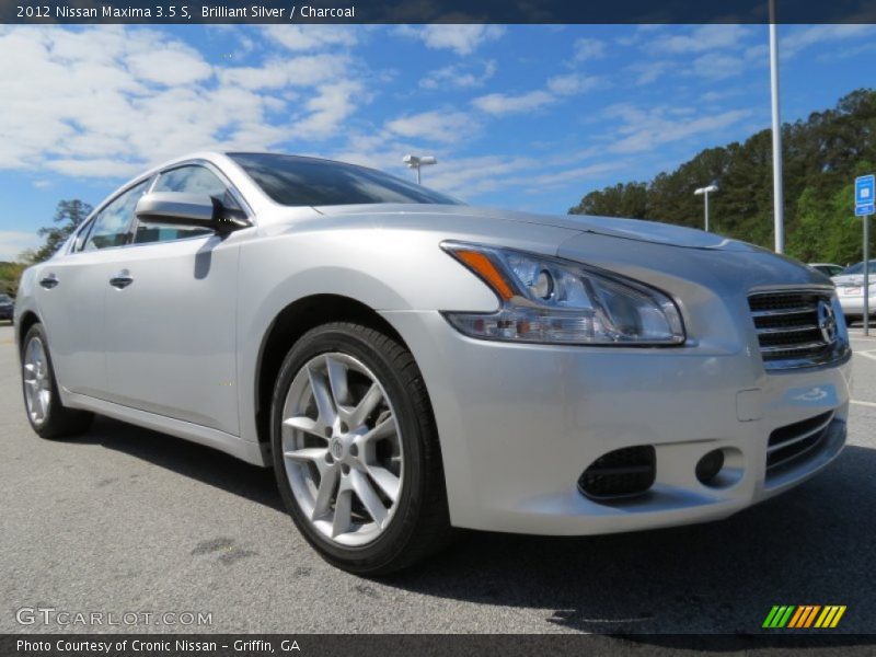 Brilliant Silver / Charcoal 2012 Nissan Maxima 3.5 S