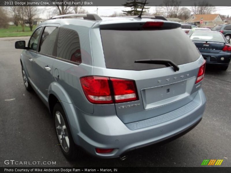 Winter Chill Pearl / Black 2013 Dodge Journey Crew