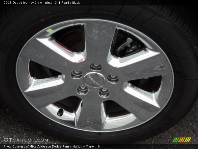 Winter Chill Pearl / Black 2013 Dodge Journey Crew