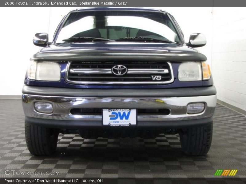 Stellar Blue Metallic / Gray 2000 Toyota Tundra SR5 Extended Cab