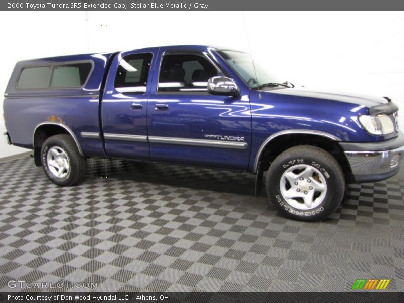 Stellar Blue Metallic / Gray 2000 Toyota Tundra SR5 Extended Cab