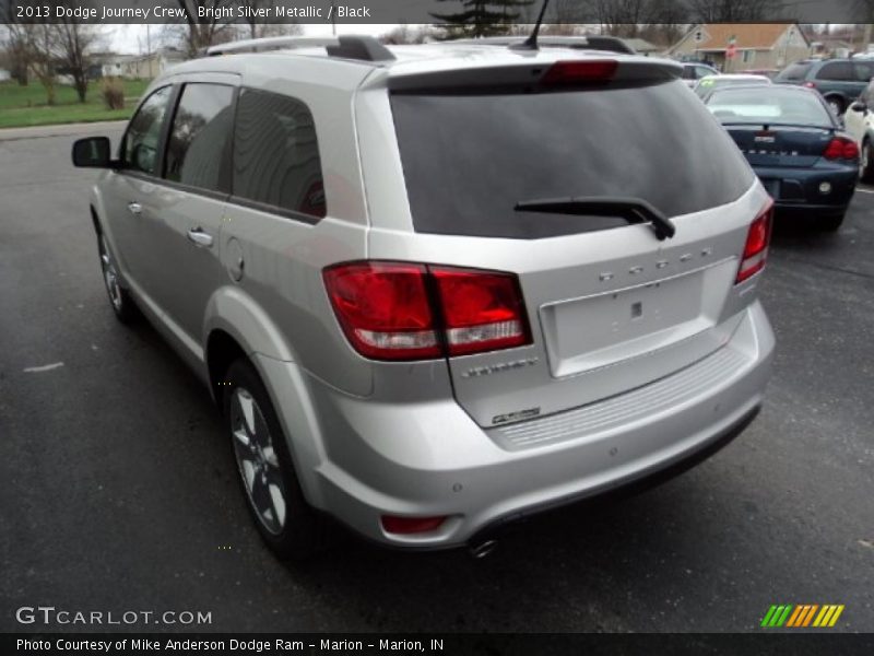 Bright Silver Metallic / Black 2013 Dodge Journey Crew