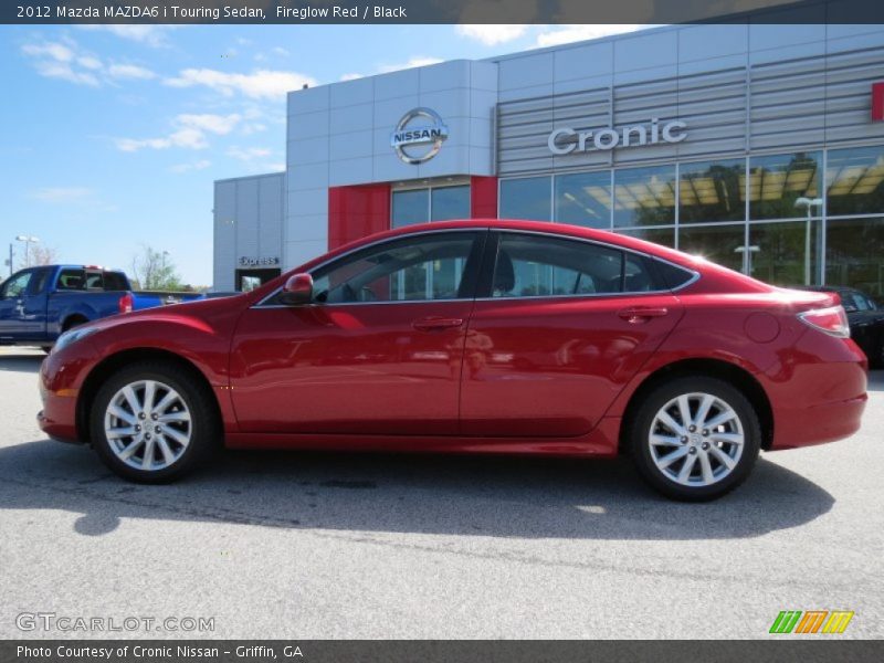 Fireglow Red / Black 2012 Mazda MAZDA6 i Touring Sedan