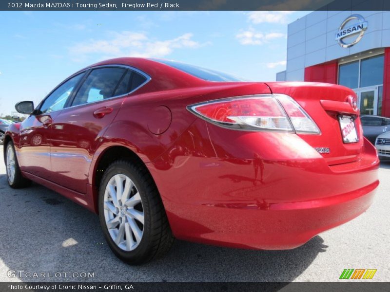 Fireglow Red / Black 2012 Mazda MAZDA6 i Touring Sedan